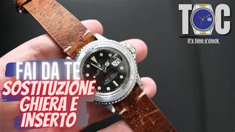 come aggiungere puntino ghiera rolex|Sostituzione inserto ghiera e lunetta ROLEX Submariner 1680 .